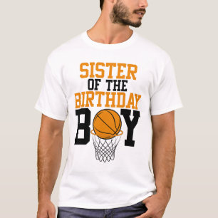 T-shirt Soeur De L'Anniversaire Garçon Sketll Famille Anni
