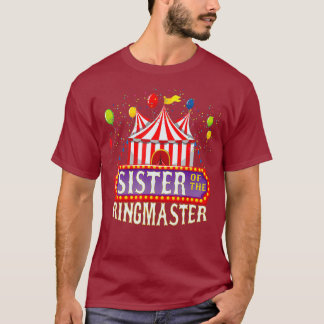 T-shirt Soeur De L'Anniversaire Ringmaster Kids Circus
