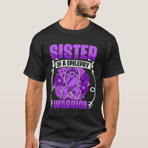 T-shirt Soeur De L'Épilepsie Guerrière Survivant Épilepsie
