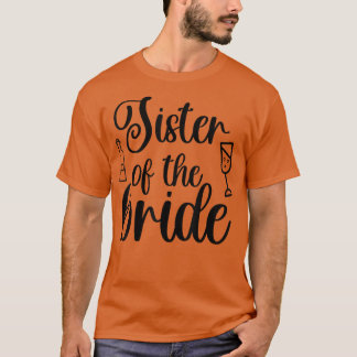 T-shirt Soeur De L'Épouse Mariage Correspondant Pour Bache