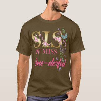 T-shirt Soeur de Mlle Onederful 1er anniversaire Famille B