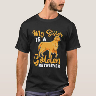 T-shirt Sœur de retriever doré pour enfants