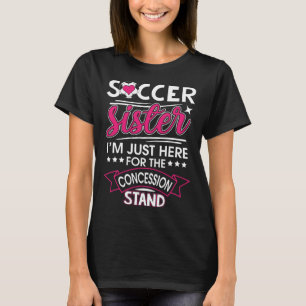 T-shirt Soeur de soccer avec des paroles pour les femmes f