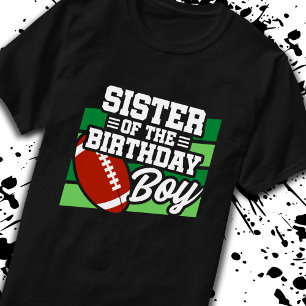 T-shirt Soeur des garçons d'anniversaire Football Annivers