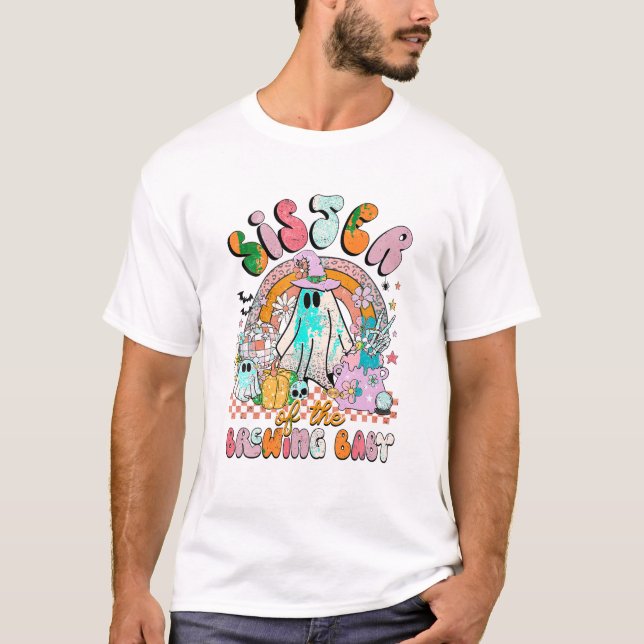 T-shirt Sœur du bébé qui se prépare (Devant)