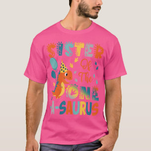 T-shirt Soeur Du Dinosaure D'Anniversaire Un-A-Saurus 2E P