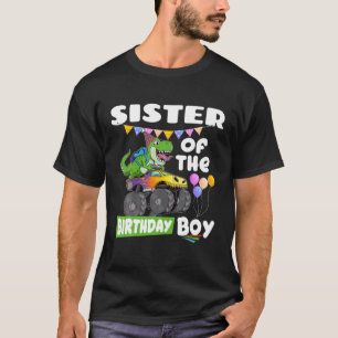T-shirt Soeur du garçon d'anniversaire Chemise Rex Dinosau