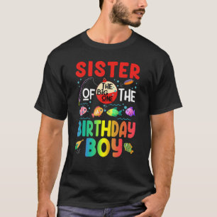 T-shirt Soeur Du Garçon D'Anniversaire Ofish Un Anniversai