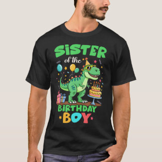 T-shirt Sœur du garçon qui fête son anniversaire Famille d