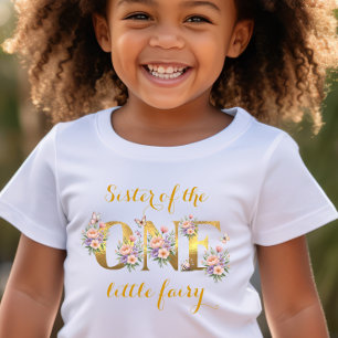 T-shirt Soeur du jardin de fées 1er anniversaire
