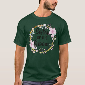T-shirt Sœur du marié Shower Jour de mariage Sœur du marié