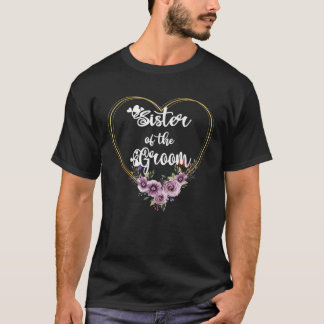 T-shirt Sœur du marié Shower Jour du mariage Sœur du marié