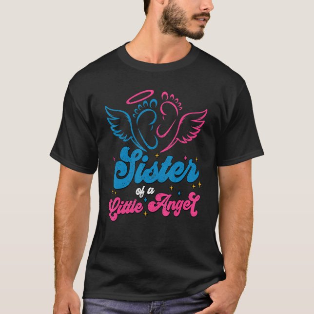 T-shirt Soeur D'Un Petit Ange Grossesse Et Perte D'Enfant  (Devant)