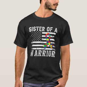 T-shirt Soeur D'Une Sensibilisation sur l'autisme De Guerr