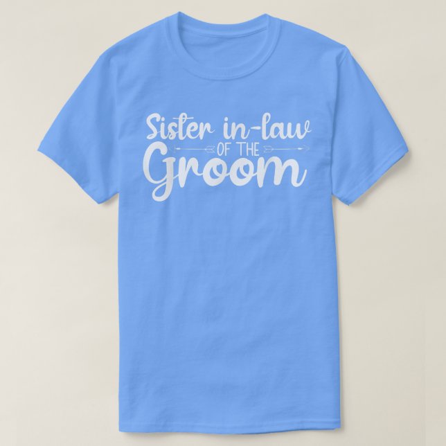 T-shirt Soeur En Droit De La Groom Mariage Party Correspon (Design devant)