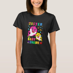T-shirt Soeur Femme De L'Anniversaire Soeur Bébé Requin Fa