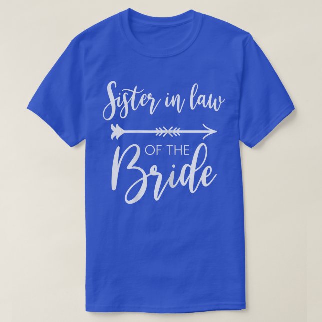 T-shirt Soeur Femme En Droit De La Mariée Bachelorette Par (Design devant)