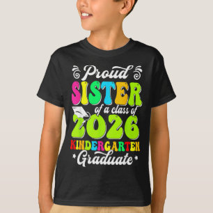 T-shirt Sœur fière d'un étudiant de terminale de la promot