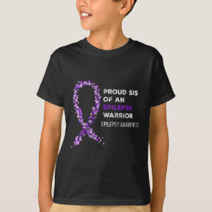 T-shirt Sœur fière d'un guerrier de l'épilepsie Sensibilis