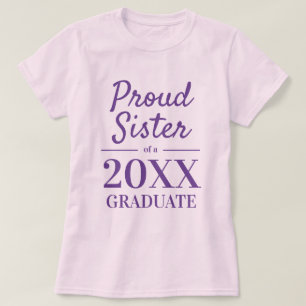 T-shirt Sœur fière d'une fête de remise de diplôme de fin 