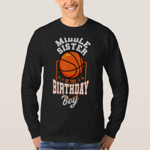 T-shirt Soeur Intermédiaire Du Thème De Basket-Ball Pour E