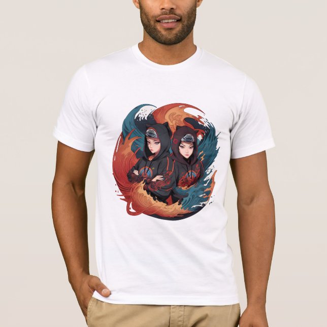 T-shirt Soeur jumelle Ninja 2023 (Devant)