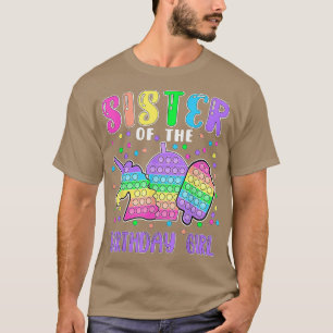 T-shirt Sœur Lets Popit de la fille qui fête son anniversa