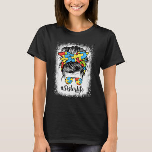 T-shirt Sœur Life Chignon Désordonné Bandeau pour Cheveux
