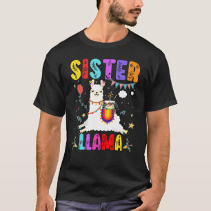 T-shirt Soeur Llama Anniversaire Llama Alpaca Thème Famill