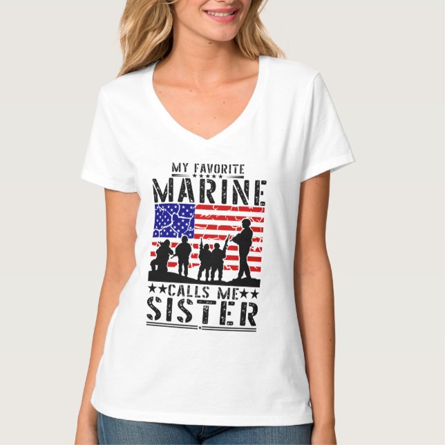 T-shirt Soeur Marine (Devant)