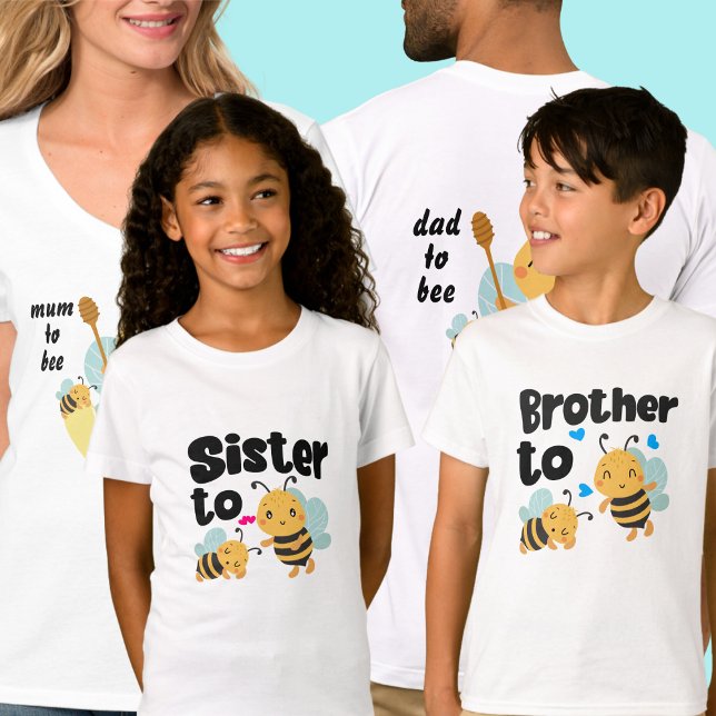T-Shirt Soeur mignonne à abeille (Créateur téléchargé)