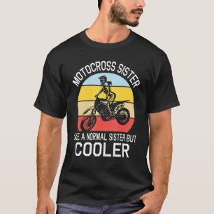 T-shirt Soeur Motocross Comme Un Bouillon Glacière Normal