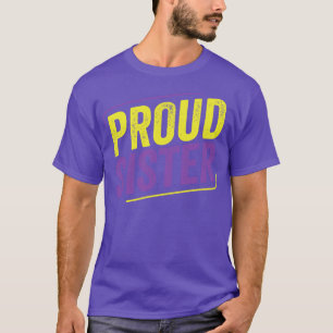 T-shirt Soeur non binaire fière LGBT Enby Soeur Ally