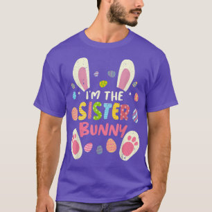 T-shirt Soeur Pâques Correspondante Famille Bunny Face Cos