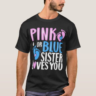 T-shirt Soeur Rose Ou Bleue Vous Aime Sexe Révéler 3