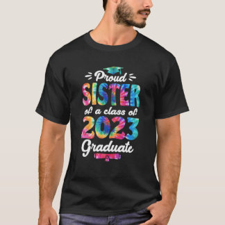 T-shirt Soeur Senior 2023 Fier Soeur D'Une Classe De 2023