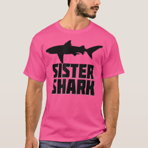 T-shirt Soeur Shark Chemise jumelle famille tribu fille