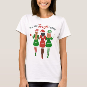 T-shirt Soeurs Amis Toutes les Dames Jingle Noël