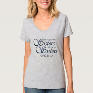 T-shirt Soeurs dans le bleu