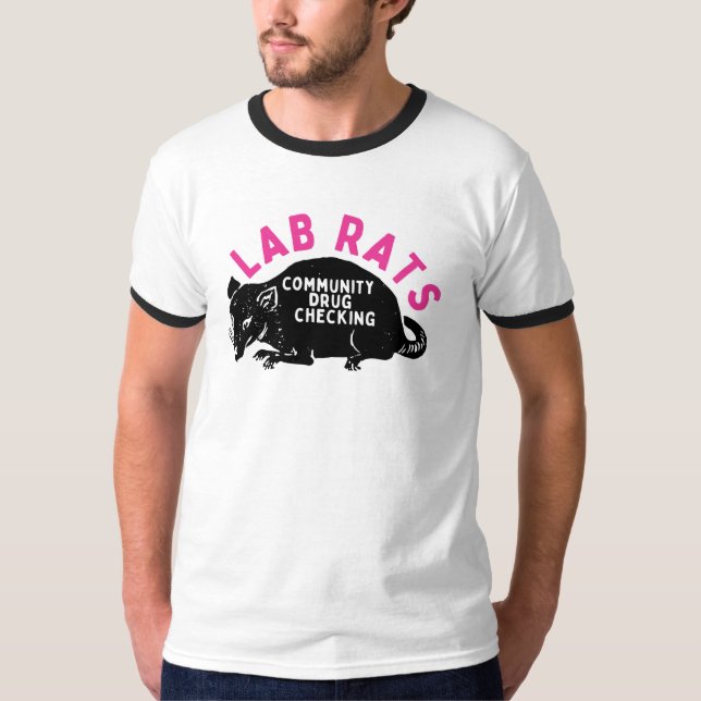 T-shirt Sœurs de la réduction des risques Lab Rats CDC (Devant)