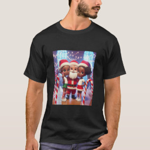 T-shirt Soeurs d'interpolation afro-américaines avec Selfi