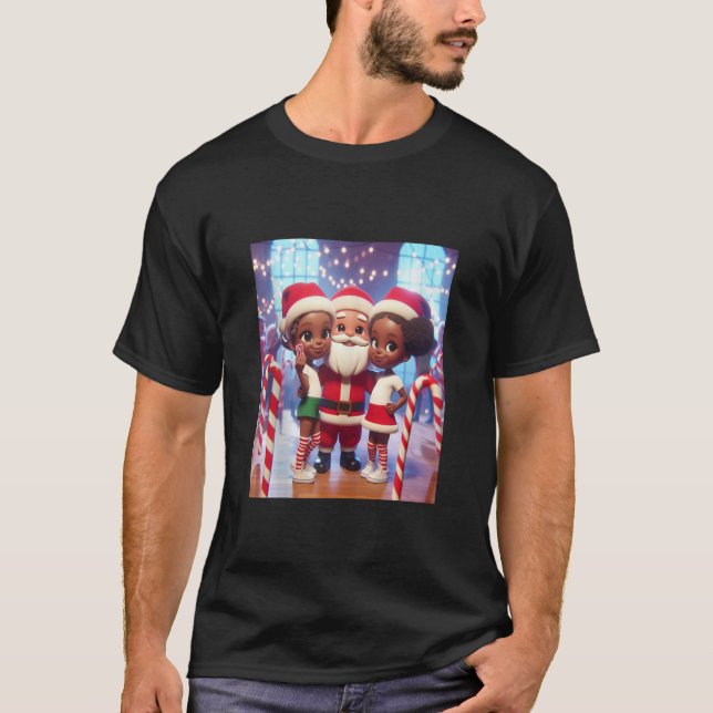 T-shirt Soeurs d'interpolation afro-américaines avec Selfi (Devant)