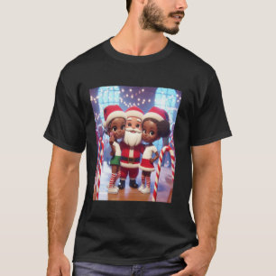 T-shirt Soeurs d'interpolation afro-américaines avec Selfi