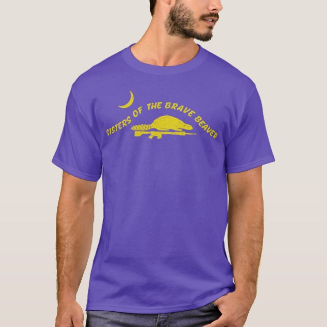 T-shirt Sœurs du garçon Brave Castor (Devant)