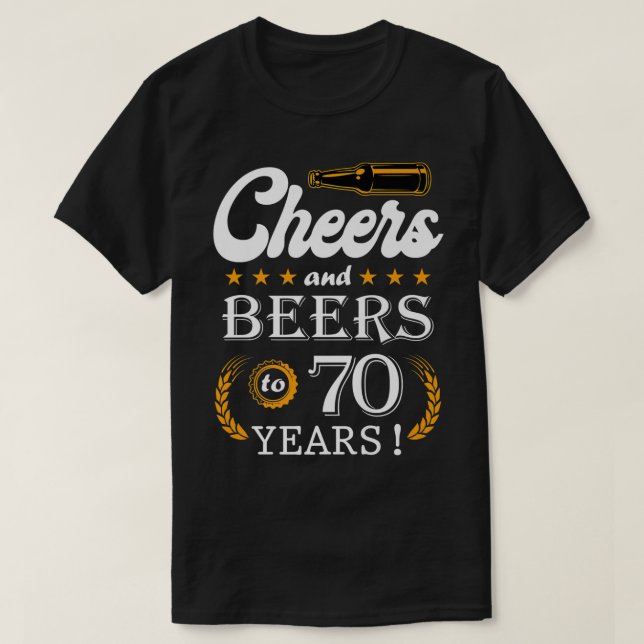 T-shirt Soeurs Et Bières À 70 Ans Cool 70ème Anniversaire (Design devant)