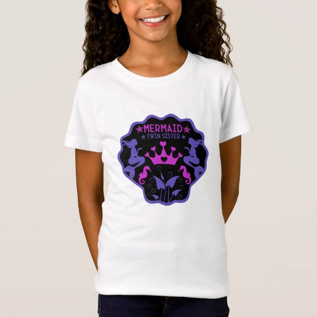 T-Shirt Soeurs jumelles Mermaid (Devant)