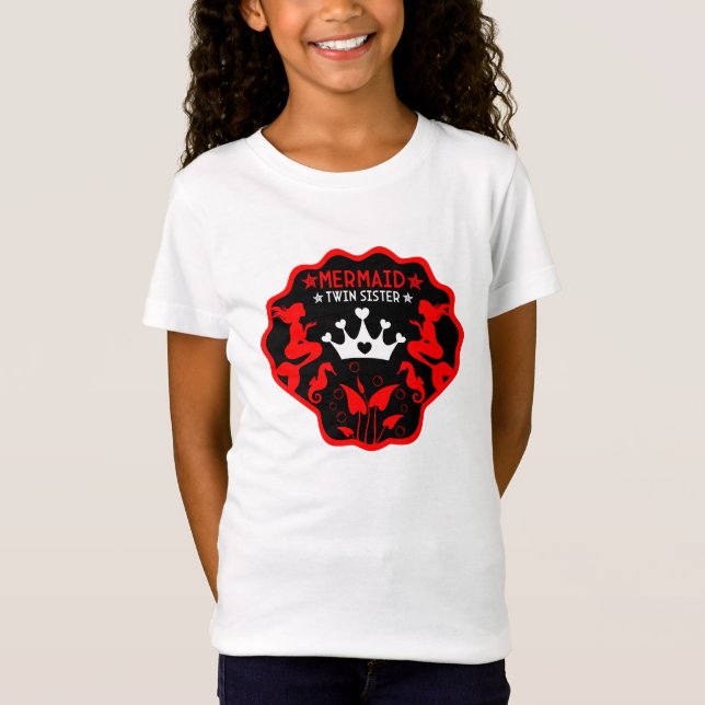 T-Shirt Sœurs jumelles sirènes (Devant)