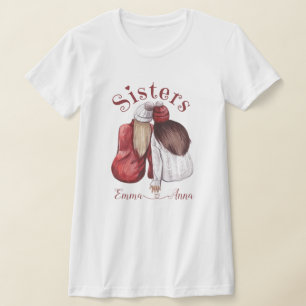 T-shirt Soeurs mignonnes frères jumeaux