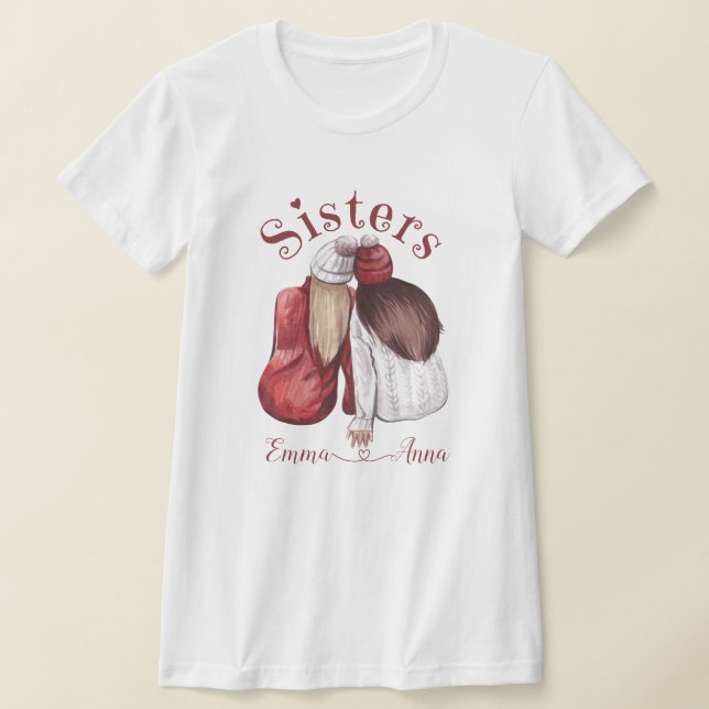 T-shirt Soeurs mignonnes frères jumeaux (Poser)