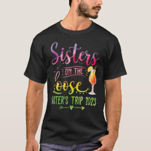T-shirt Soeurs sur le Loose Tie Dye Sister's Weekend Trip